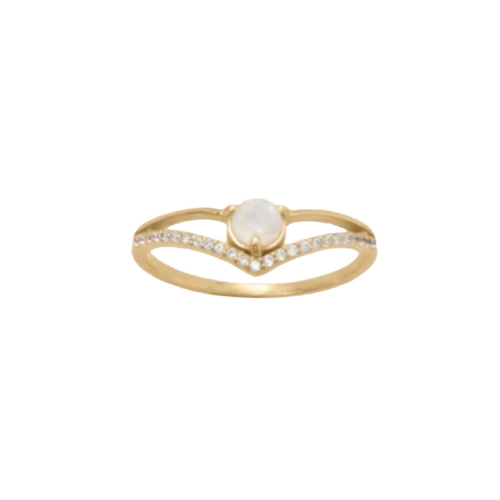 🥰 GOLDEN MOONSTONE RING